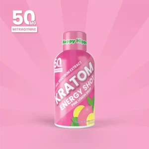 happyhippokratomextract energyshot2oz pinklemondrop 50mg productshot