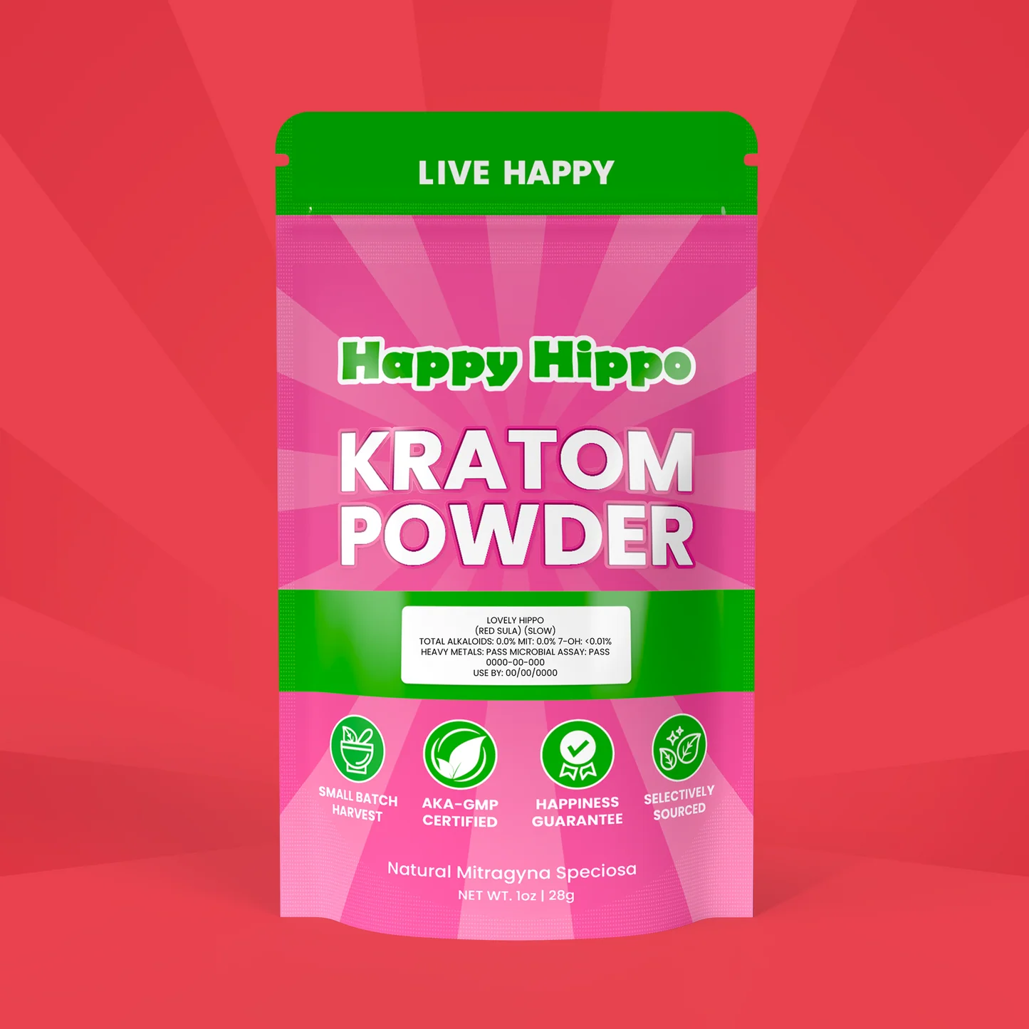 happy hippo kratom powder lovely red hippo red sulawesi red kali powder