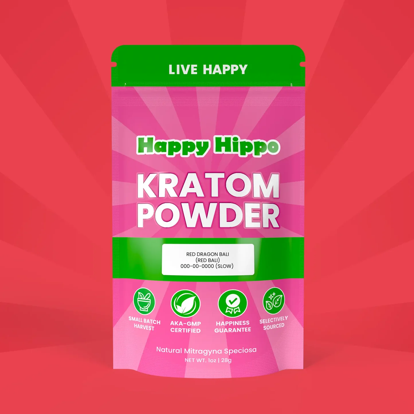 happy hippo kratom powder red dragon bali red bali powder