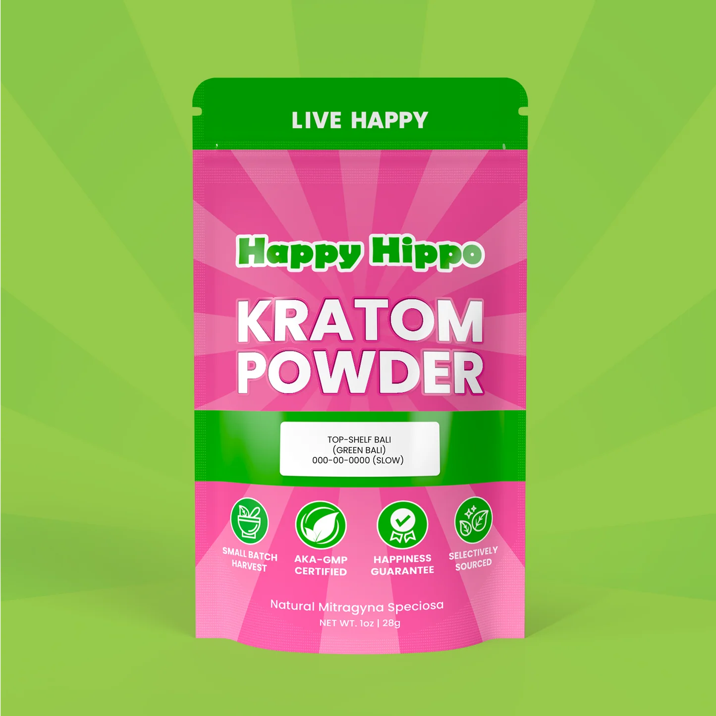 happy hippo kratom powder top shelf bali green bali powder